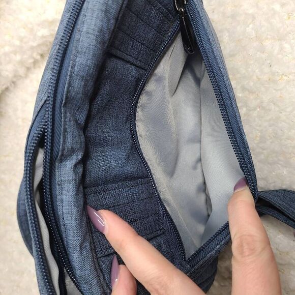 Lug Carousel Blue Nylon Convertible Crossbody RFID - Picture 9 of 9